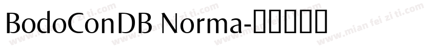 BodoConDB Norma字体转换